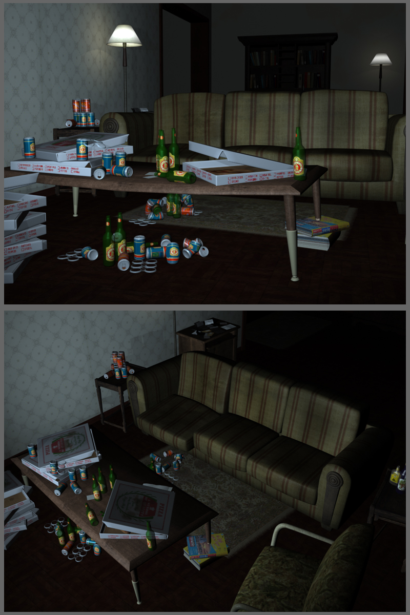 Dexter - Messy Apartment